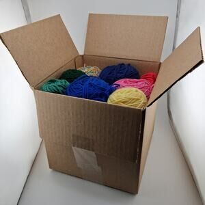 2 lbs Mixed Scrap Yarn Lot Assorted Colors, Sizes & Fiber Content Mystery Lot